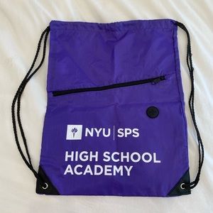 NYU strap backpack